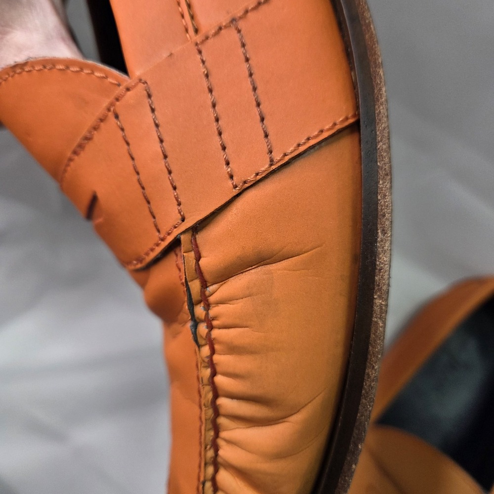 Cole Haan x NikeAir Monroe 12M Orange Reflective Penny Loafer Office Business - Picture 12 of 16